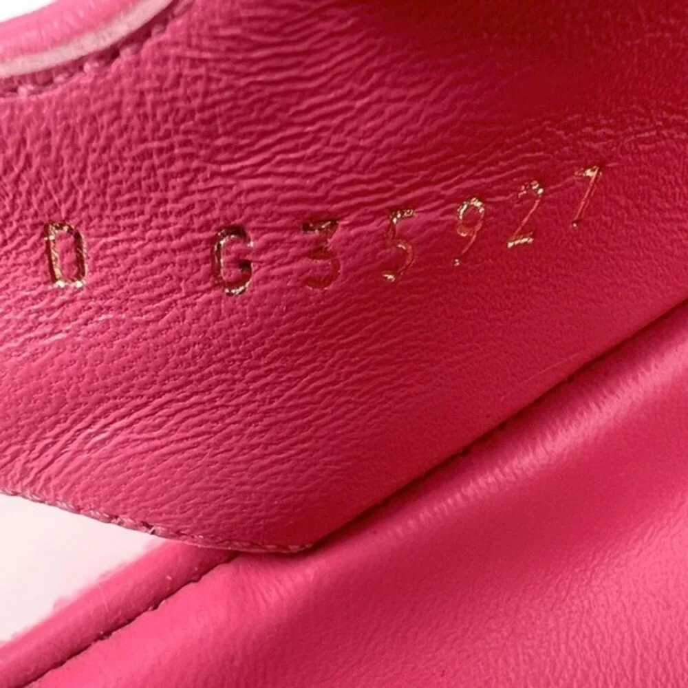 Chanel Pink Tweed CC Dad Flat Double‎ Strap Sandals 39 Karl Lagerfeld